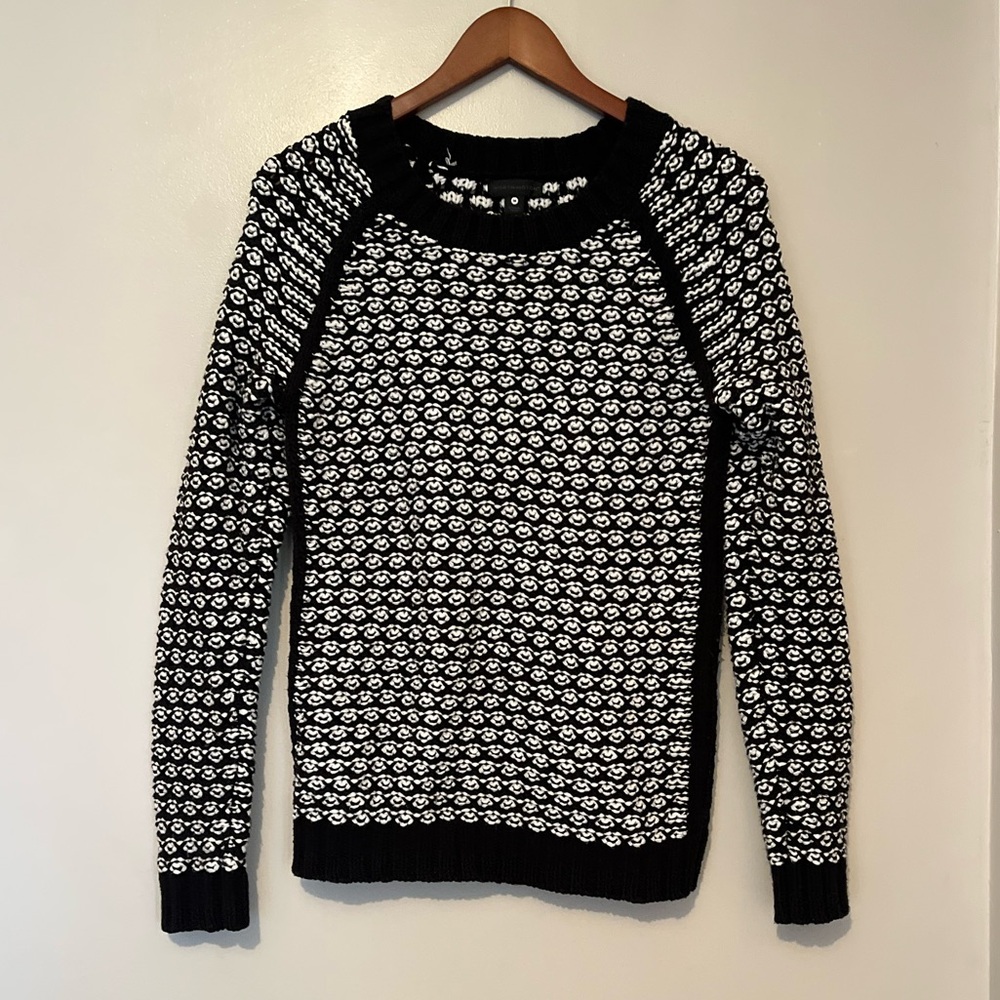 Worthington Black & White Patterned Sweater - Medium 🤍🖤 - Picture 3 of 10